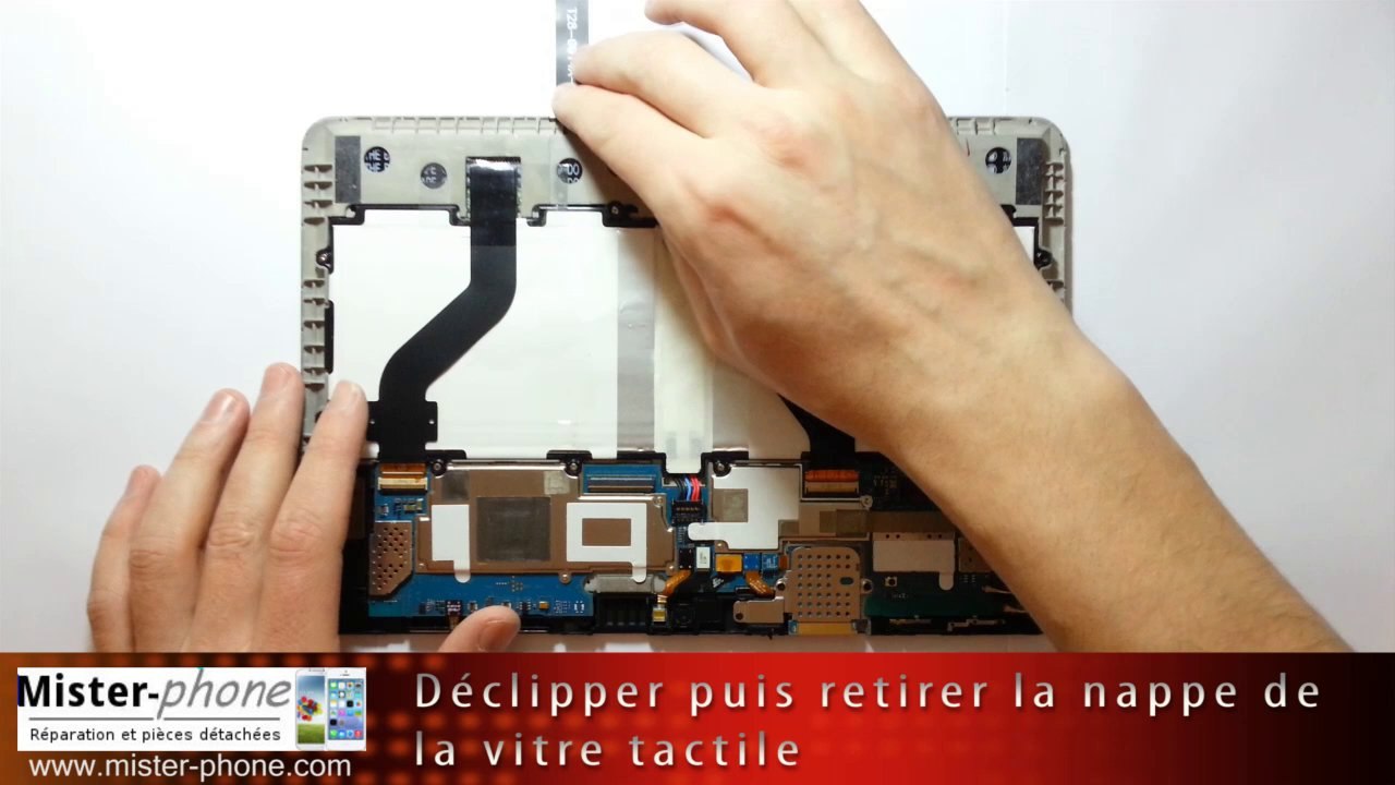 Galaxy Tab 10.1 P7500 changer la vitre tactile tuto 720p Samsung