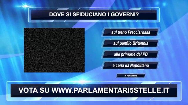 M5S - Sondaggio: dove si sfiduciano i governi? - MoVimento 5 Stelle