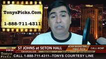St Johns Red Storm vs. Seton Hall Pirates Pick Prediction NCAA College Basketball Odds Preview 2-13-2014