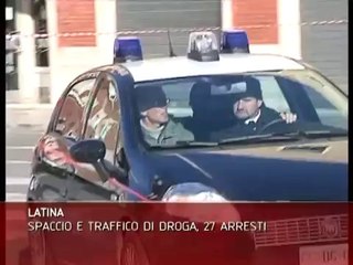 Скачать видео: LATINA: TRAFFICO E SPACCIO DI DROGA, 27 ARRESTI