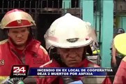 Centro de Lima: dos personas murieron en incendio de edificio en jirón Cailloma