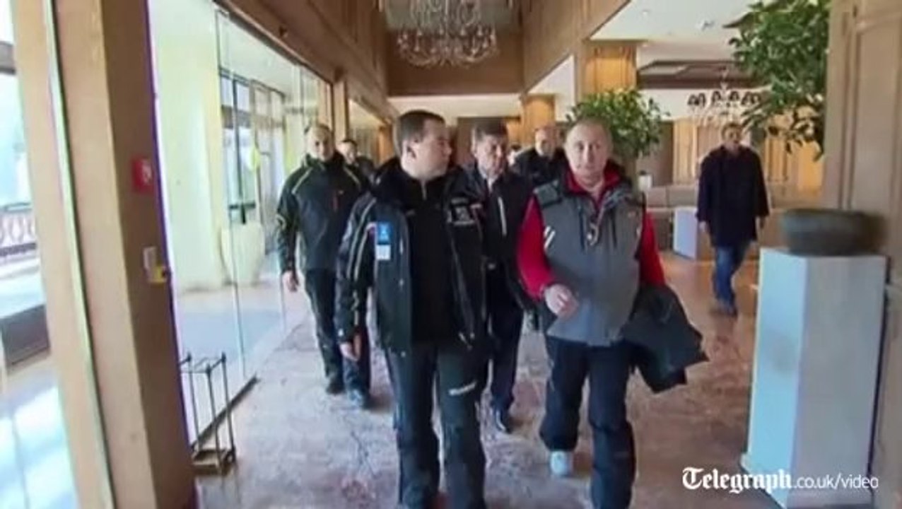 Russian President Putin inspects venues ahead of Sochi Winter Olympics