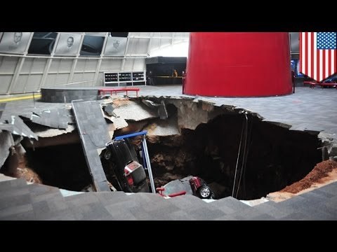Corvette museum sinkhole swallows 8 rare sports cars