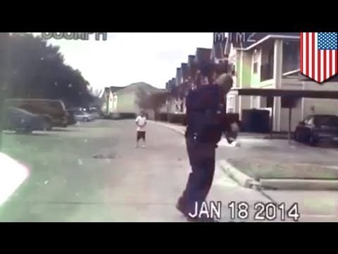 Police dash cam video of Texas cop throwing football with kid warms hearts