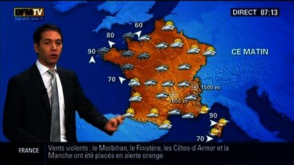 La Météo pour ce vendredi - 14/02