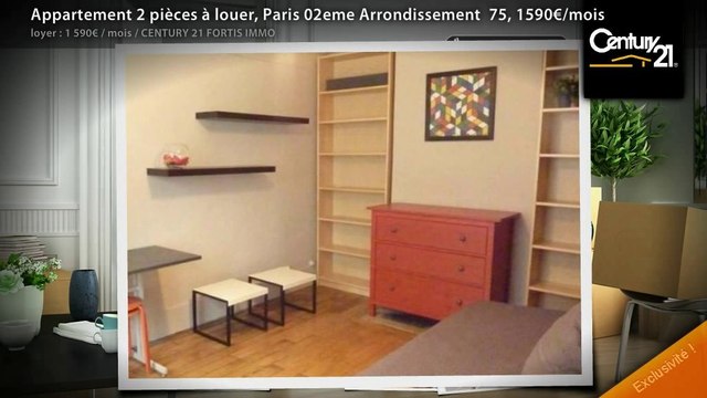 Appartement 2 pièces à louer, Paris 02eme Arrondissement 75, 1590€/mois