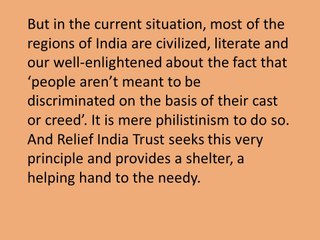 Relief India Trust Where Justice is served