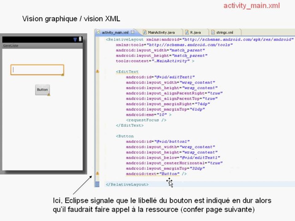 Développement Android - pré-requis : 4 - Synthèse sur les bases du développement Android