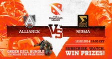 Alliance vs Sigma Game 1 - DOTA 2 Champions League - Capitalist & Ayesee