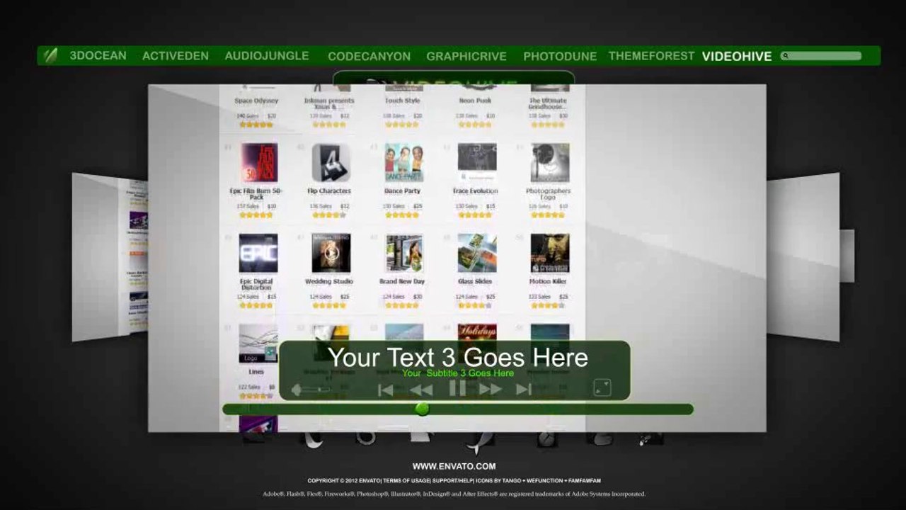 Cover Flow Presentation - After Effects Template