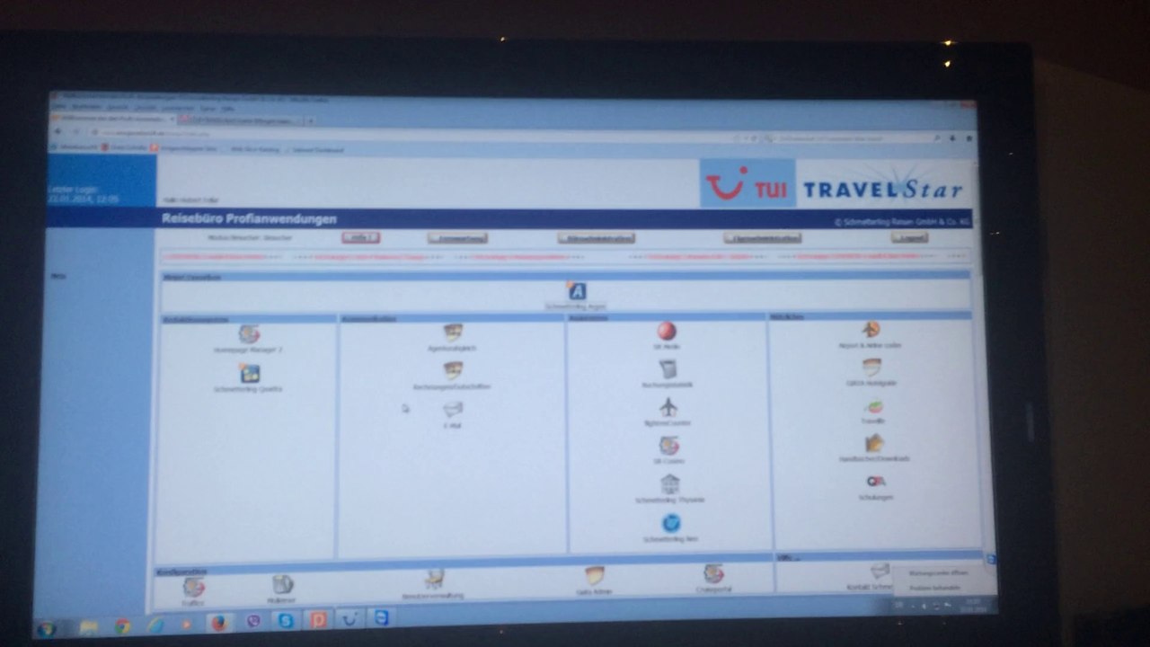 Argus Schulung Schmetterling Reisen TUI Abrechnung Er Import Konten bearbeiten
