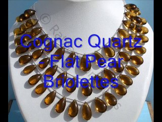 Cognac Quart Gemstone Beads