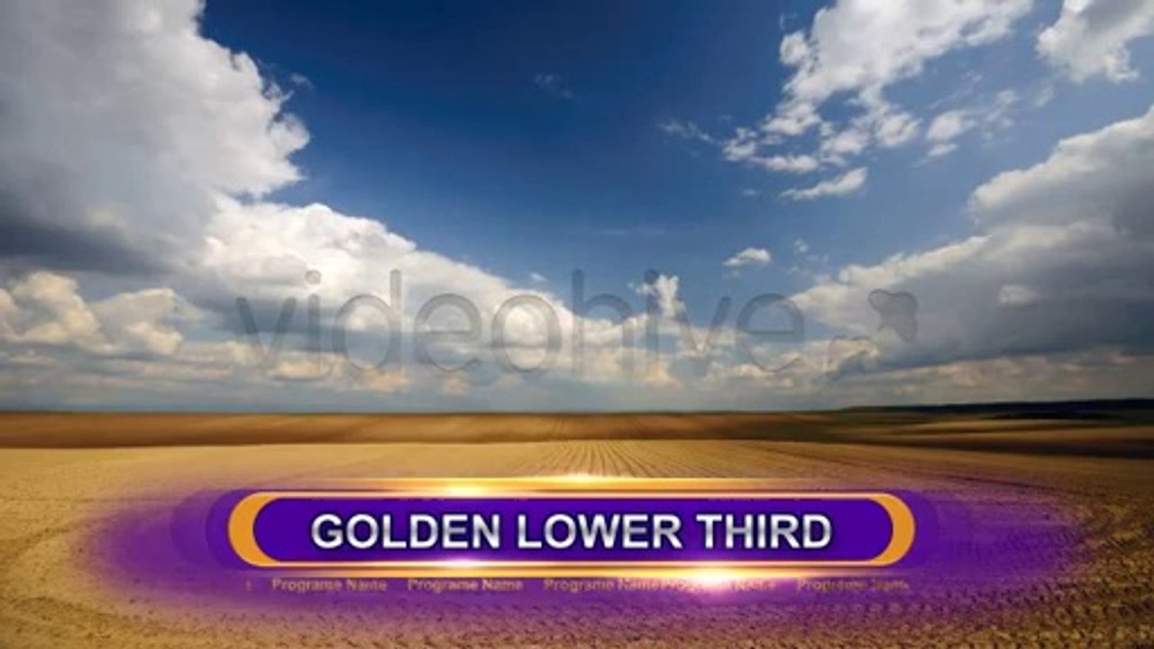 Golden Lower Third - After Effects Template