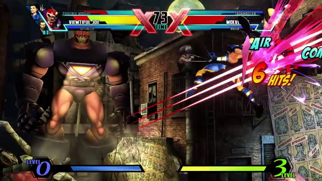 Ultimate Marvel vs. Capcom 3 Comic Con 2011 Phoenix Wright vs Nova Trailer