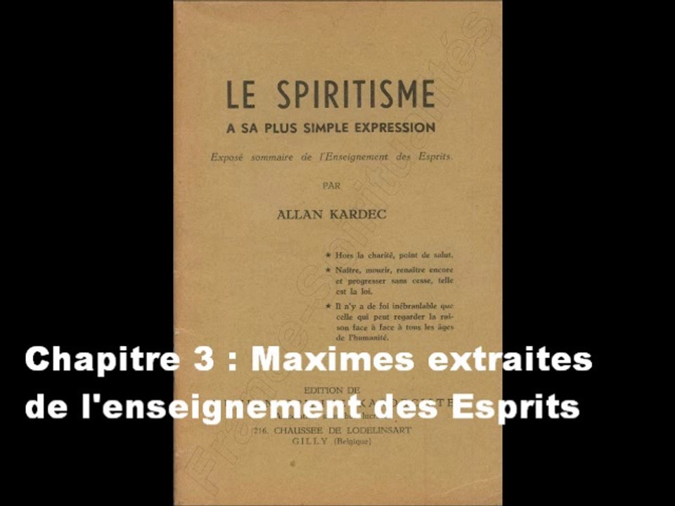Le Spiritisme à sa plus simple expression (Livre Audio) Allan KARDEC 2/2