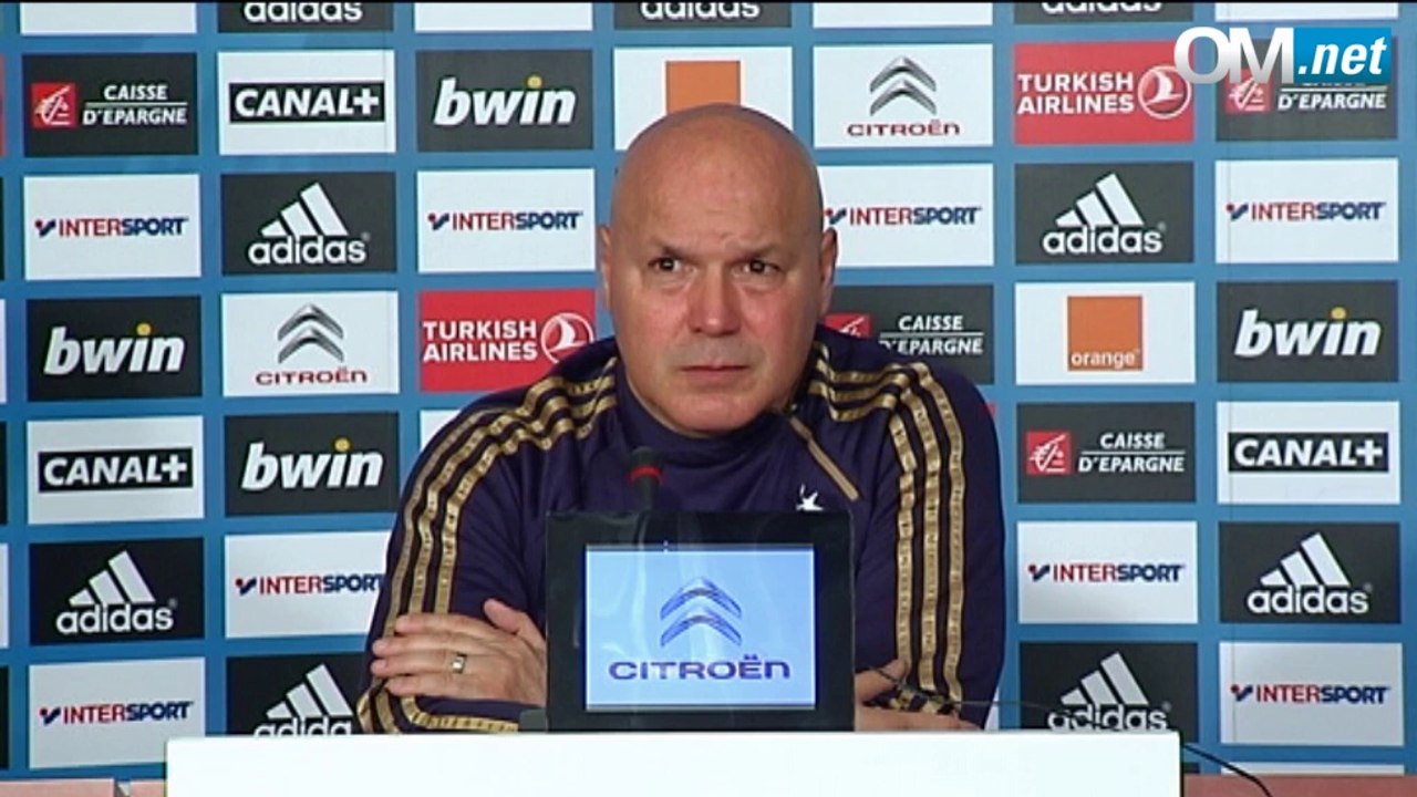Saint-Etienne - OM : José Anigo face à la presse