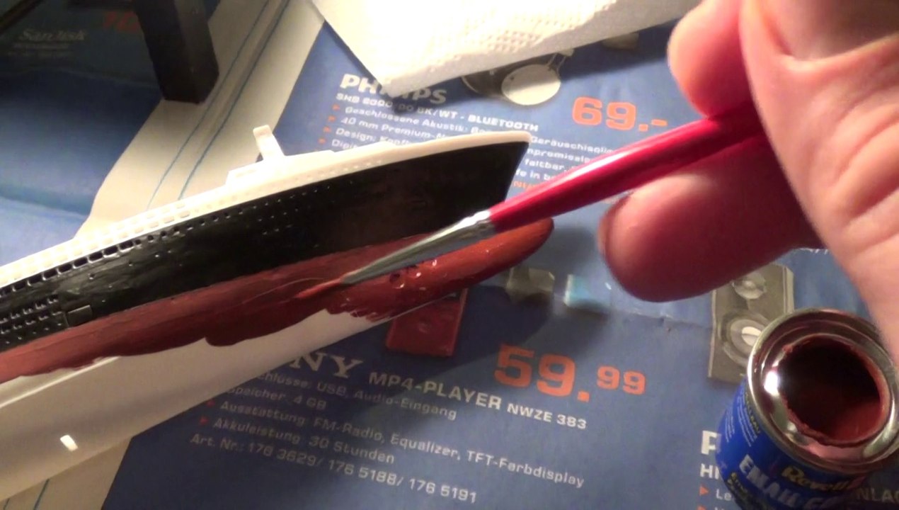 Modellbau: Queen Mary 2 Teil 14