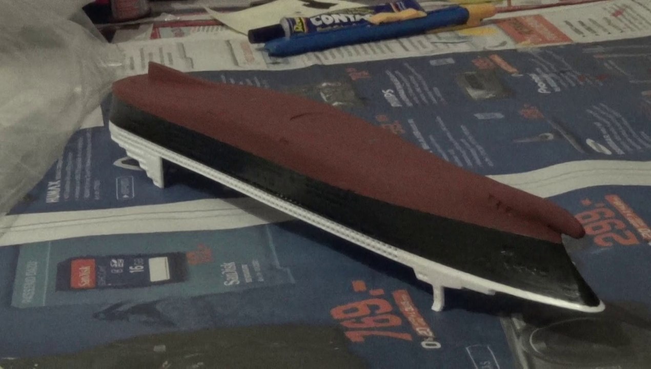 Modellbau: Queen Mary 2 Teil 17