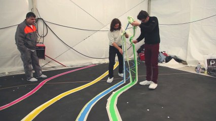 Réalisation d'Osmosis, une œuvre de Gerald Petit pour Le Metronum de Toulouse