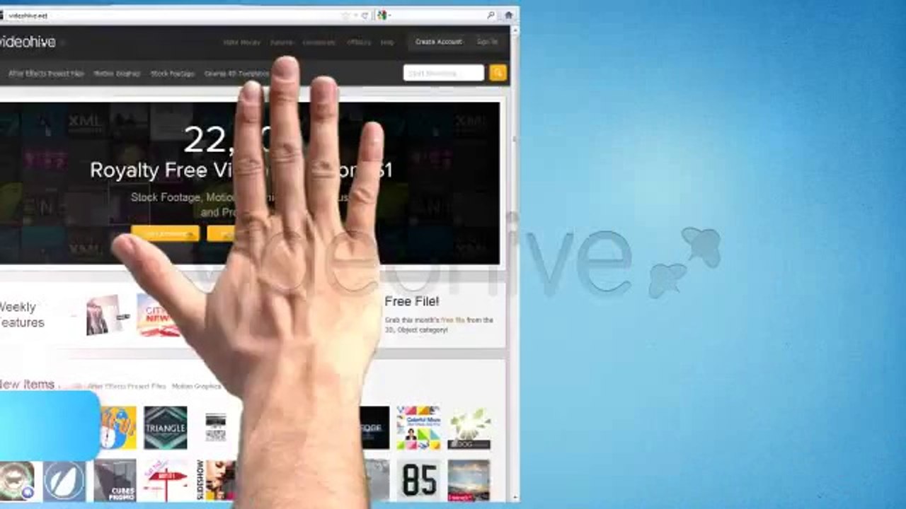 Hand Gesture Promotion Presentation - After Effects Template