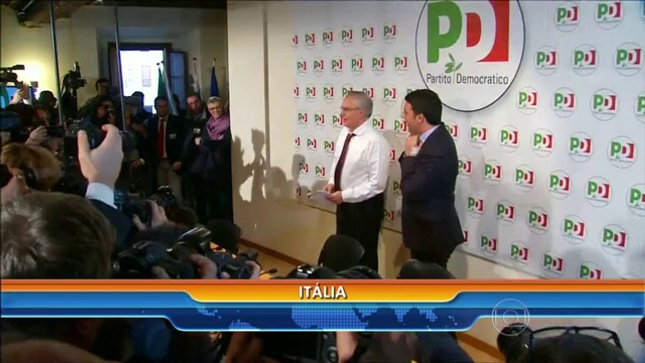 Bom Dia Brasil - Primeiro-ministro da Itália deve anunciar s