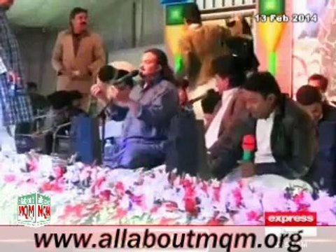 MQM Hyderabad Zone organized Mehfil-e-Zikr-e-Mustafa (SAWW) at Bagh-e-Mustafa Ground Latifabad