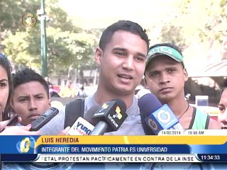 Download Video: Movimiento Patria es Universidad llamó a estudiantes que protestan a bajar los ánimos