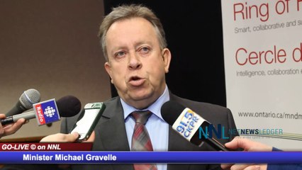 Minister Michael Gravelle Press Scrum Feb 14 2014