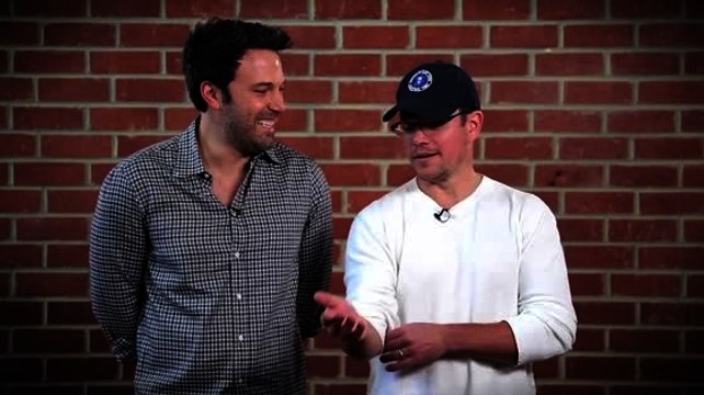 Ben Affleck and Matt Damon Bust Each Other's Chops For Charity