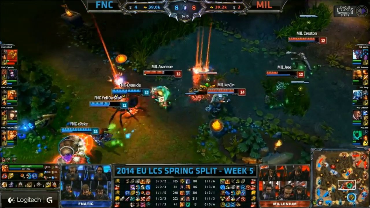 LCS EU W5D2 Game 2 FNC vs MIL