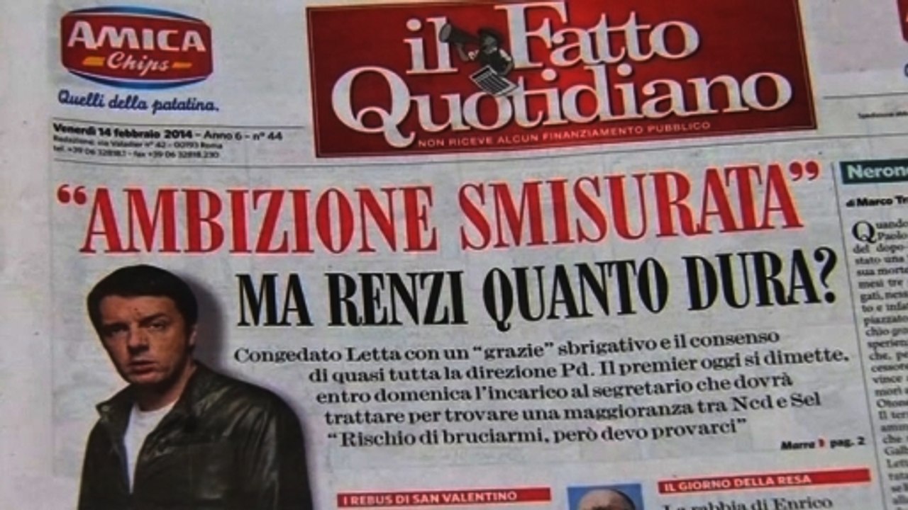 Italy steps from having youngest-ever prime minister