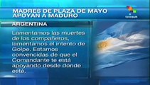 Compañero Maduro, desde el corazón te apoyamos:Madres de Plaza de Mayo