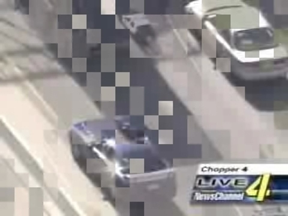 Dérapage en course-poursuite