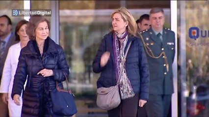 La Reina y la Infanta Cristina visitan al Rey