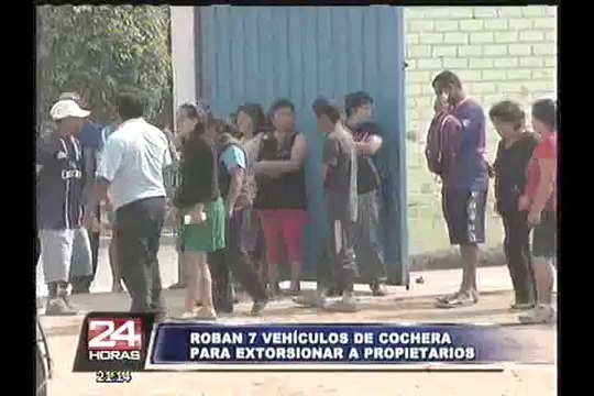 Callao: delincuentes fuertemente armados roban siete vehículos de cochera