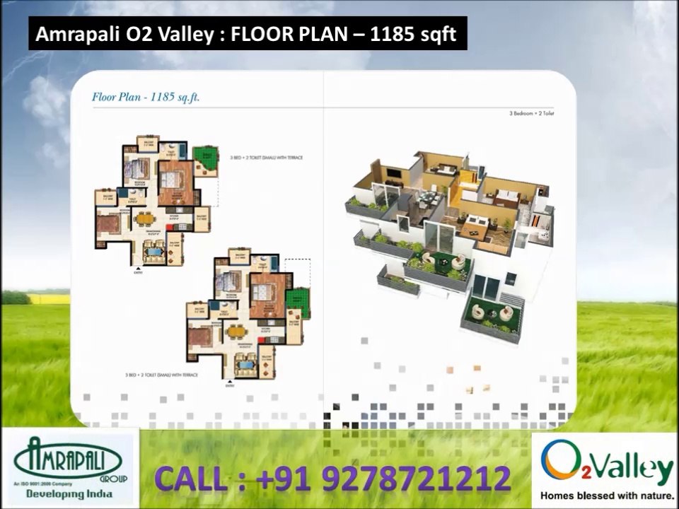 Amrapali O2 Valley Techzone4 - 9278721212, Noida Extension new residential project.