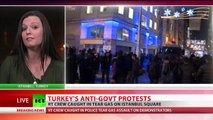 Tear gas & rubber bullets: Violence erupts as cops disperse Turkish protesters