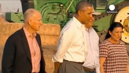 Obama promises millions in aid for Californian farmers affected by drought