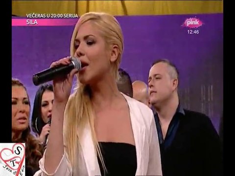 Jelena Jovanovic - Ne kunite crne oci LIVE - Vikend Vizija ( TV Pink ) - 15.02.2014
