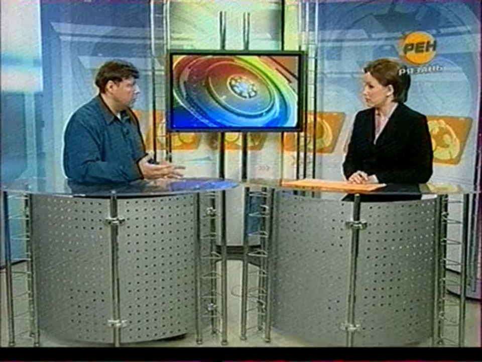 Прямой эфир. Гость студии - художник Алексей Акиндинов. Телекомпания "Рен Рязань". 25 марта 2010 год.