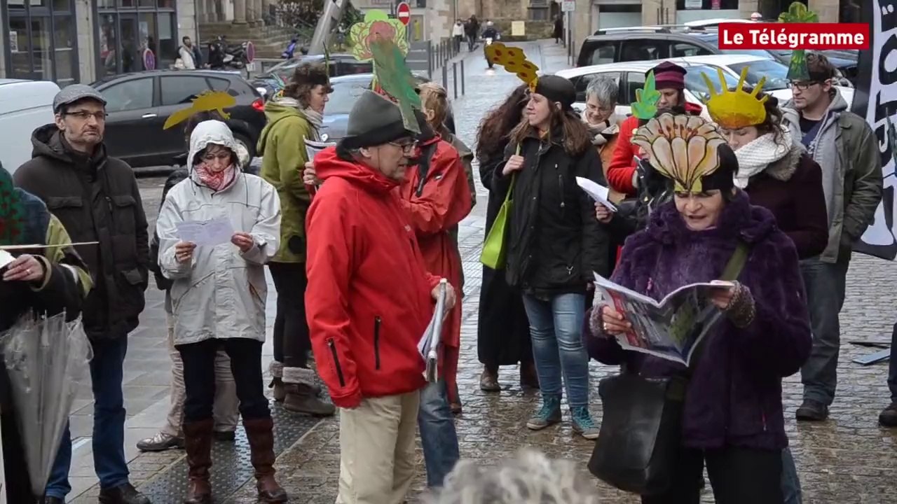 Lannion. Un flashmob contre Notre-Dame-des-Landes