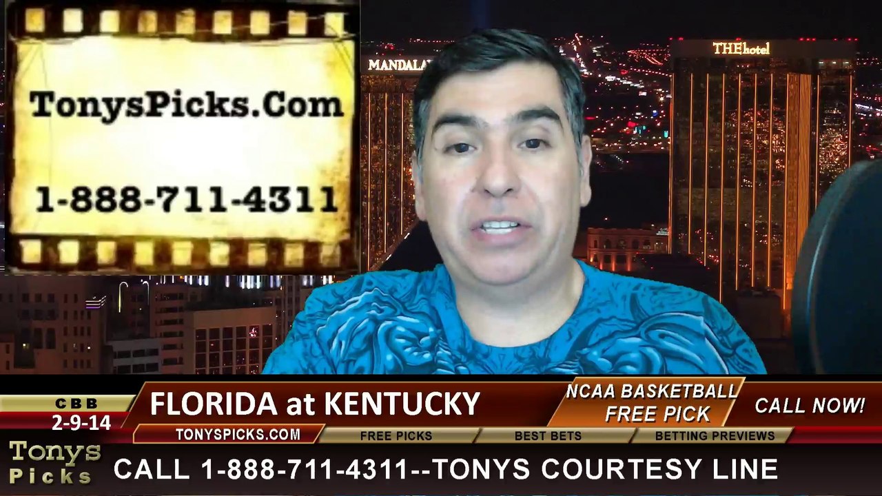 Kentucky Wildcats vs. Florida Gators Pick Prediction NCAA College Basketball Odds Preview 2-15-2014