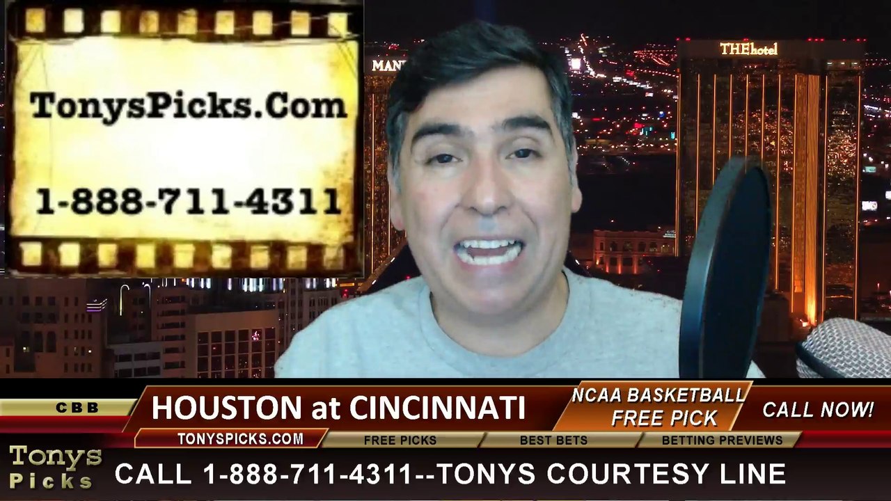 Cincinnati Bearcats vs. Houston Cougars Pick Prediction NCAA College Basketball Odds Preview 2-15-2014