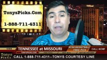 Missouri Tigers vs. Tennessee Volunteers Pick Prediction NCAA College Basketball Odds Preview 2-15-2014