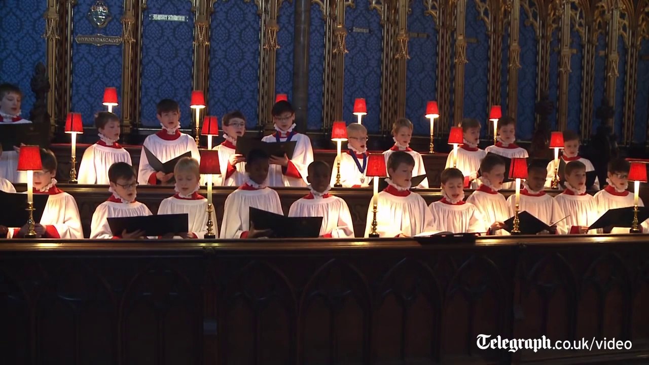 The choir of Westminster Abbey sing 'O Little Town of Bethlehem'