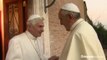 Pope Francis makes visit to Pope Emeritus Benedict XVI for Christmas