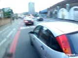 Cyclist captures road rage with helmet cam