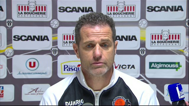 Conférence de presse Angers SCO - Stade Lavallois (1-1) : Stéphane MOULIN (SCO) - Philippe HINSCHBERGER (LAVAL) - 2013/2014