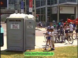 Head in the toilet prank - Just For Laughs