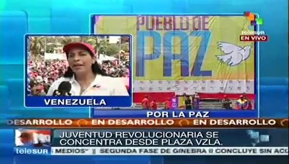 Caracas se moviliza por la paz y por la vida